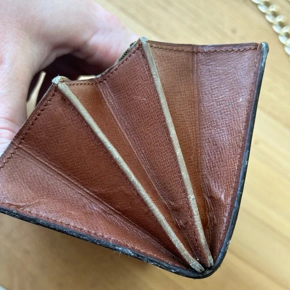 LV wallet converted to crossbody